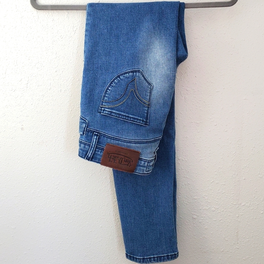 Von Dutch Originals Vintage Kustom Kulture skinny mid rise size 28